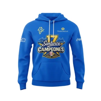 17 Santurce Campeones 2025-2026 Hoodie Cangrejeros de Santurce Puerto Rico Baseball Champions Sweats available at our Miami, Florida warehouse