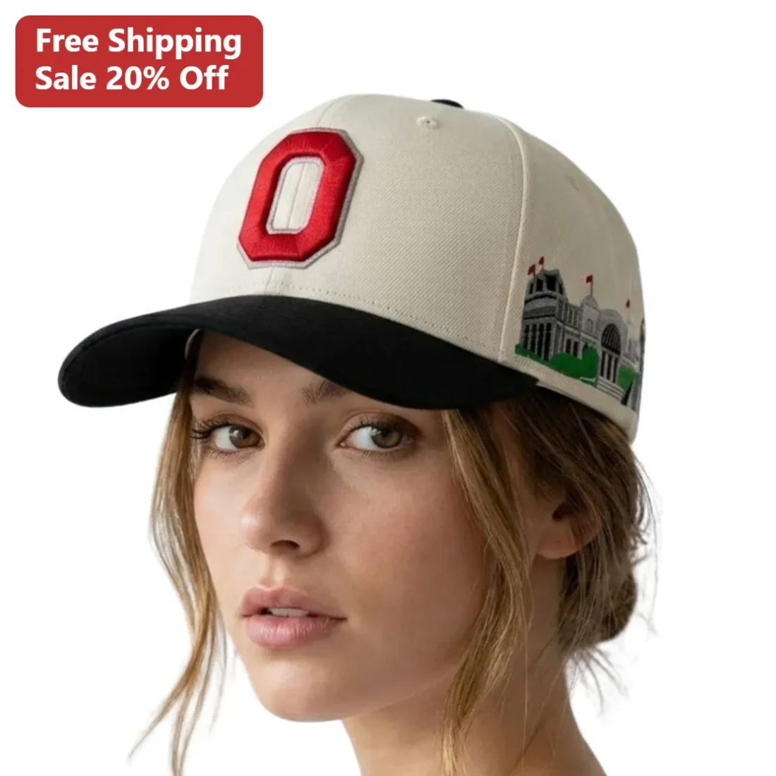 Ohio State University Buckeyes Collegiate Baseball Cap, Embroidered O Logo Stadium Hat Gift for Coll available at our Miami, Florida warehouse