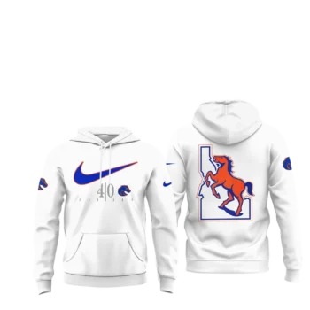 Boise State Broncos 40 Hoodie Idaho College Football Fan Graphic Pullover Sweatshirt available at our Miami, Florida warehouse