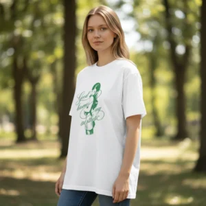 Good Karma Is My Aesthetic Tee Minimalist Positive Vibe Graphic Shirt for Women