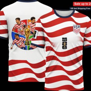 WE ARE 26 FIFA Tee USMNT World Cup Soccer Patriotic Graphic T-Shirt available at our Miami, Florida warehouse