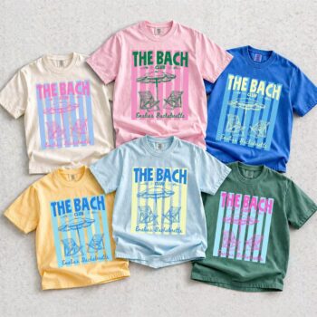 Custom The Bach Club Shirts | Vintage Beach Bachelorette Tees