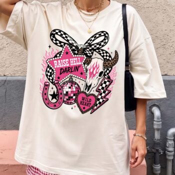Raise Hell Darlin' Wild Heart Oversized Graphic Tee | Western Punk
