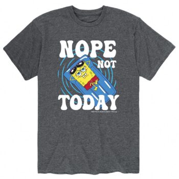 SpongeBob SquarePants Nope Not Today Shirt - Funny Meme Tee