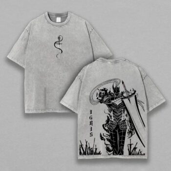 Igris Solo Leveling Washed T-Shirt | Oversized Graphic Tee