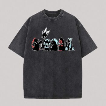 Solo Leveling Shadows Chibi Washed Graphic Tee hqwdpopb