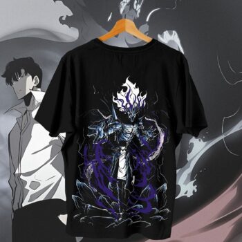Solo Leveling Sung Jin-Woo Shadow Monarch Graphic T-Shirt