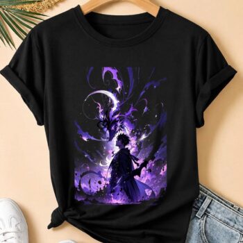 Sung Jinwoo Shadow Dragon Heavyweight Graphic Tee