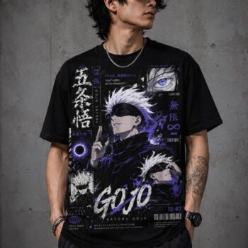 Satoru Gojo Jujutsu Kaisen Graphic Tee - Anime Streetwear