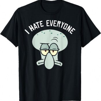 Squidward I Hate Everyone Sarcastic Shirt outckshfyk