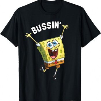 SpongeBob SquarePants Bussin' Meme Graphic Tee | Funny Cartoon Shirt
