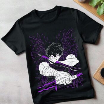 Sung Jinwoo Shadow Monarch T-Shirt | Solo Leveling Graphic Tee