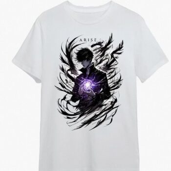 Sung Jinwoo Arise Anime Graphic T-Shirt - Solo Leveling Tee