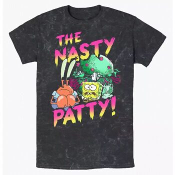 SpongeBob SquarePants & Mr. Krabs Nasty Patty Acid Wash Tee