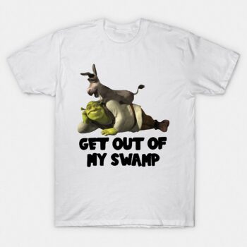 Shrek & Donkey Get Out Of My Swamp Meme Graphic Tee
