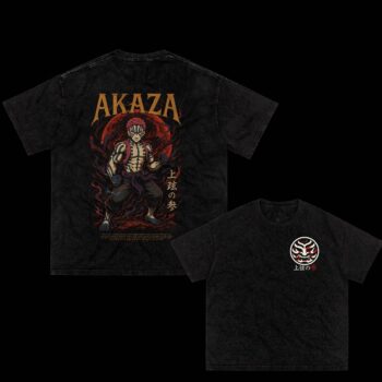 Akaza Demon Slayer Graphic Tee - Upper Rank 3 vsbhhhgb