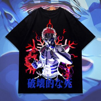 Akaza Destructive Death Graphic T-Shirt | qndraslq Anime Tee