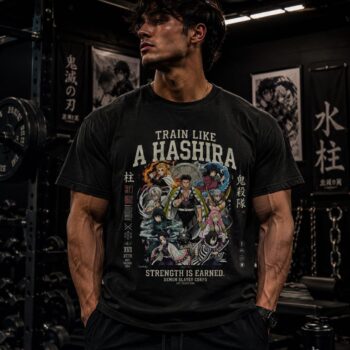 Demon Slayer Hashira Anime Gym Shirt | Strength Is Earned Tee