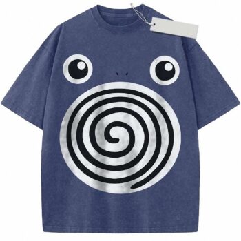 Poliwhirl Graphic T-Shirt - Cute Retro Pokémon Anime Tee