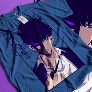 Solo Leveling Sung Jin-Woo Graphic T-Shirt | Shadow Monarch Anime Tee