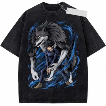 Vintage Wash Megumi Fushiguro & Divine Dog Graphic Tee