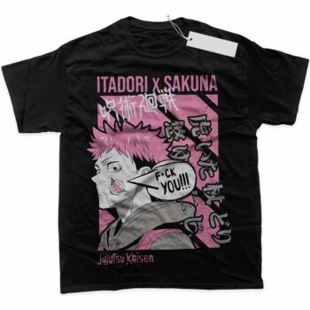 Sukuna F*ck You Jujutsu Kaisen Graphic Tee - Yuji Itadori