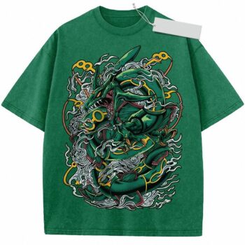 Rayquaza Legendary Dragon Graphic Tee | Anime Streetwear T-Shirt