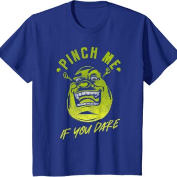 Shrek Pinch Me If You Dare Funny Graphic T-Shirt gptpjbippx