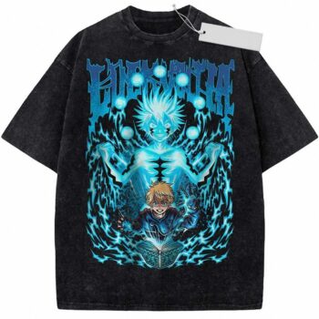 Luck Voltia Black Clover Anime Graphic Tee | Oversized wjvbkftr