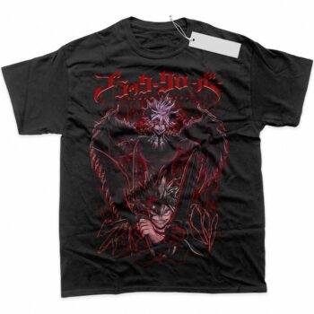 Asta & Liebe Demon Anime Graphic Tee - Black Clover Shirt wjxcpksp