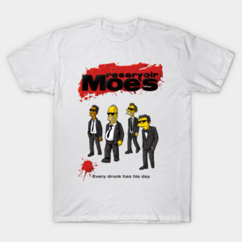 Reservoir Moe's T-Shirt - Homer Simpson Parody Tee opawkeavdq