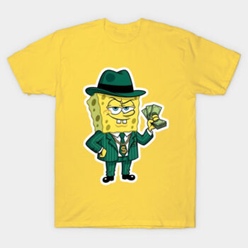 SpongeBob SquarePants Gangster Money Graphic Tee
