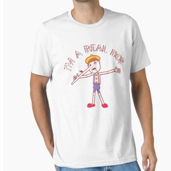 Parlnorvyx Pinocchio I'm A Real Boy Vintage Graphic T-Shirt