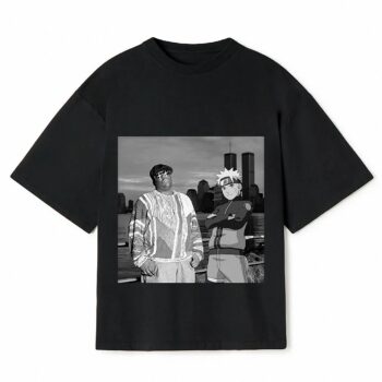 The Notorious B.I.G. & Naruto Uzumaki Mashup Graphic T-Shirt