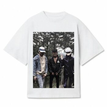 Satoru Gojo x XXXTentacion x Ski Mask Rap Tee - JJK Crossover Shirt