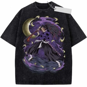 Kokushibo Upper Rank 1 Vintage Wash Anime Graphic Tee
