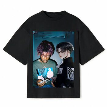 Lil Uzi Vert x Levi Ackerman AOT Bootleg Graphic Tee