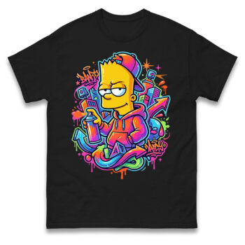 Bart Simpson Neon Graffiti T-Shirt - BANKS Streetwear Tee