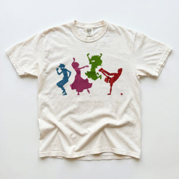 Beta Kids Homestuck Colorful Dancing Silhouettes Graphic Tee Retro Art Inspired Streetwear Shirt Unisex Webcomic