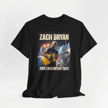 Zach Bryan Tour T-Shirt 2026 Concert T Shirt Vintage Style Unisex Graphic Tee