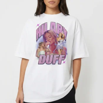 Hilary Duff Lucky Me Retro Graphic Tee Y2K Pop Star Vintage Concert T-Shirt