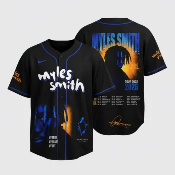 Myles Smith My Mess My Heart My Life World Tour 2026 Baseball Jersey