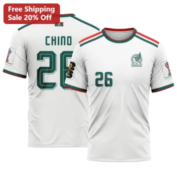 Mexico Soccer Fan Tee World Cup 2026 Style National Team Graphic Shirt for Men Women available at our Miami, Florida warehouse