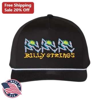 Billy Strings Cap Snap Hands Embroidered Trucker Hat Bluegrass Music Merch available at our Miami, Florida warehouse