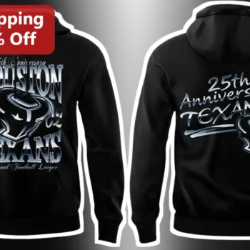 25th Anniversary Houston Texans National Football League Hoodie available at our Miami, Florida warehouse