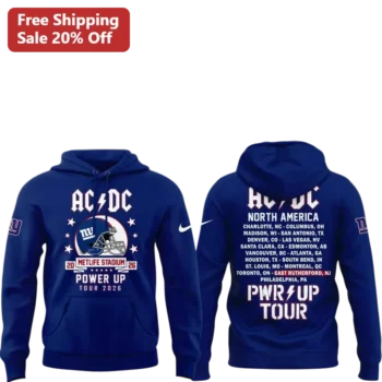 AC/DC Power Up Tour 2026 PWR UP Hoodie available at our Miami, Florida warehouse