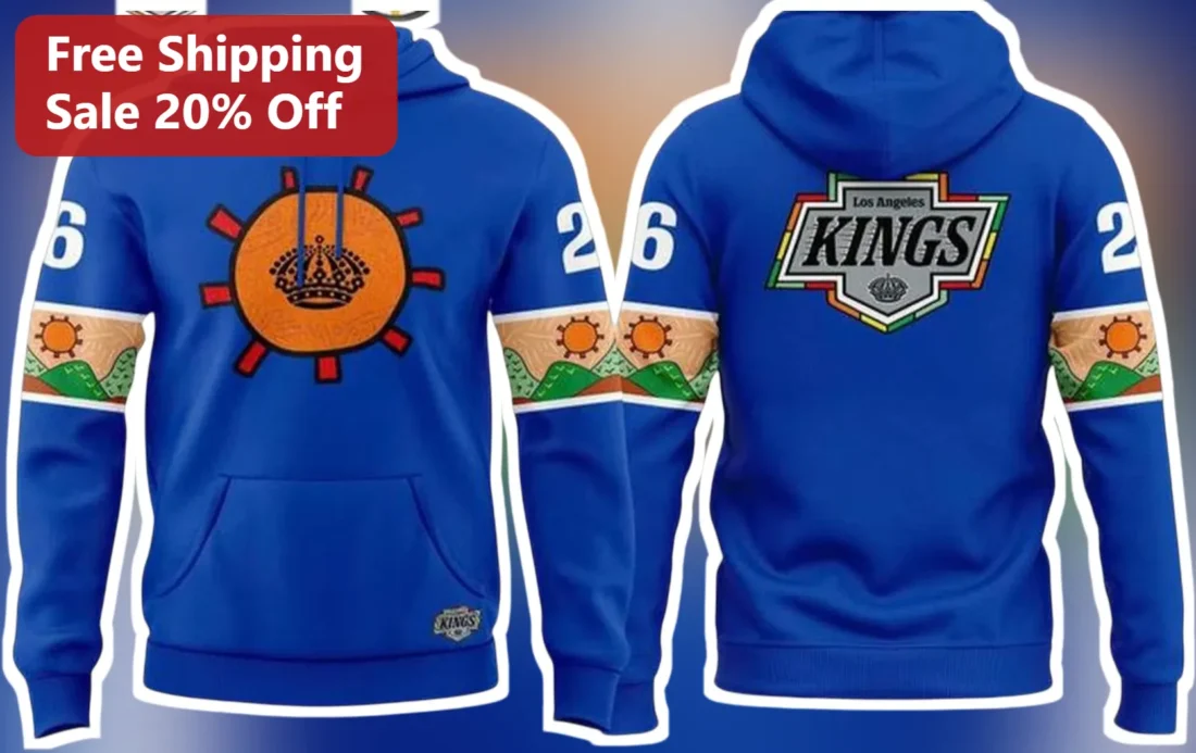 Los Angeles Kings Hoodie Vintage Retro Pullover NHL Fan Apparel Gift available at our Miami, Florida warehouse