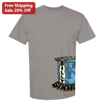 Billy Strings Fishing Bucket Graphic Tee Retro Vintage Style Gift for Men Women available at our Miami, Florida warehouse