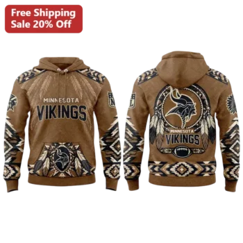 Minnesota Vikings Tribal Dreamcatcher Pullover Hoodie NFL Fan Apparel available at our Miami, Florida warehouse