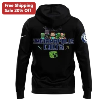 Indianapolis Colts Minecraft Pixel Art Pullover Hoodie NFL Fan Gift available at our Miami, Florida warehouse